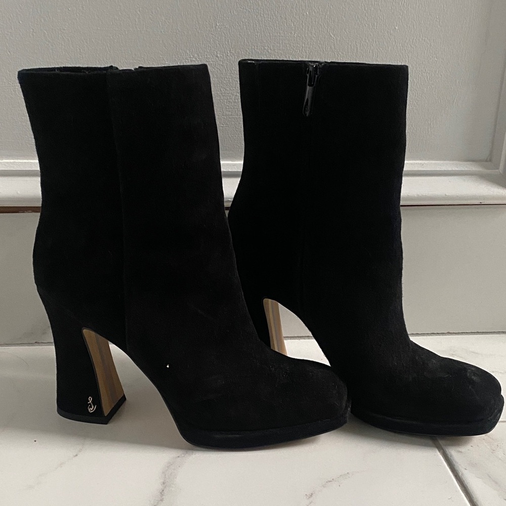 Sam Edelman Black Heeled Boots